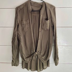 Express button up blouse